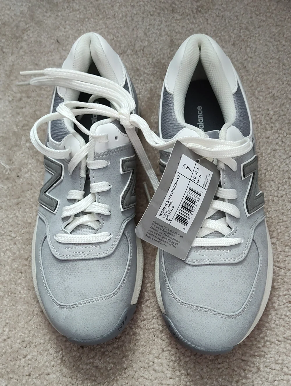 New Balance Light Gray and White Golf Sneaker
